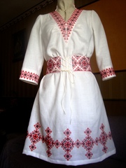 Весільна сукня в українському  етностилі 