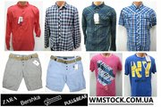 Мужские штаны,  джинсы Bershka. Мжуские футболки сток. Сток с Европы.