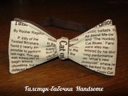 Авторская галстук-бабочка ручной работы,  самовяз. Handsome