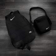Комплект TWIX рюкзак Nike черный + барсетка Nike черная